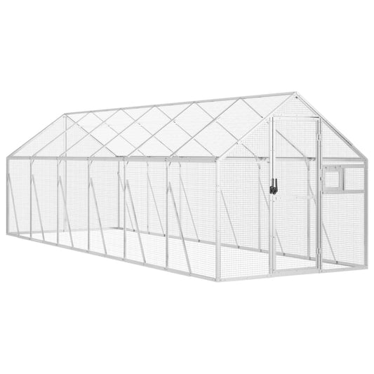 Aviary Silver 1.79x6x1.85 m Aluminium Aviary Silver 1.79x6x1.85 m Aluminium