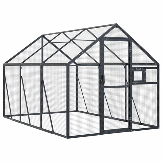 Aviary Anthracite 1.79x3x1.85 m Aluminium Aviary Anthracite 1.79x3x1.85 m Aluminium