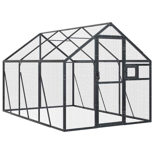 Aviary Anthracite 1.79x3x1.85 m Aluminium Aviary Anthracite 1.79x3x1.85 m Aluminium