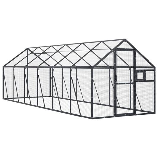 Aviary Anthracite 1,79x6x1,85 m Aluminium Aviary Anthracite 1,79x6x1,85 m Aluminium