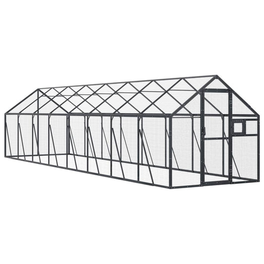 Aviary Anthracite 1.79x8x1.85 m Aluminium Aviary Anthracite 1.79x8x1.85 m Aluminium