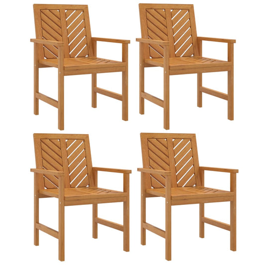Garden Dining Chair | Set of 4 | Natural wood | Solid acacia wood Garden Dining Chair | Set of 4 | Natural wood | Solid acacia wood