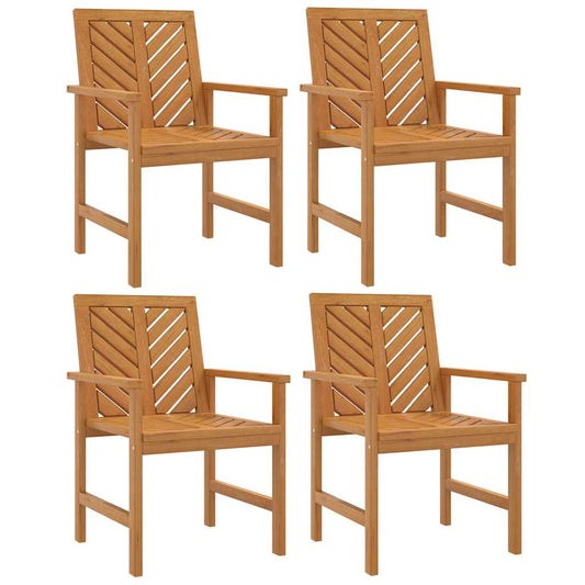 Garden Dining Chairs 4 pcs Solid Wood Acacia Garden Dining Chairs 4 pcs Solid Wood Acacia