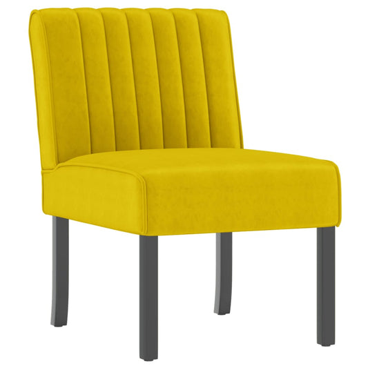 Slipper Chair Yellow Velvet Slipper Chair Yellow Velvet