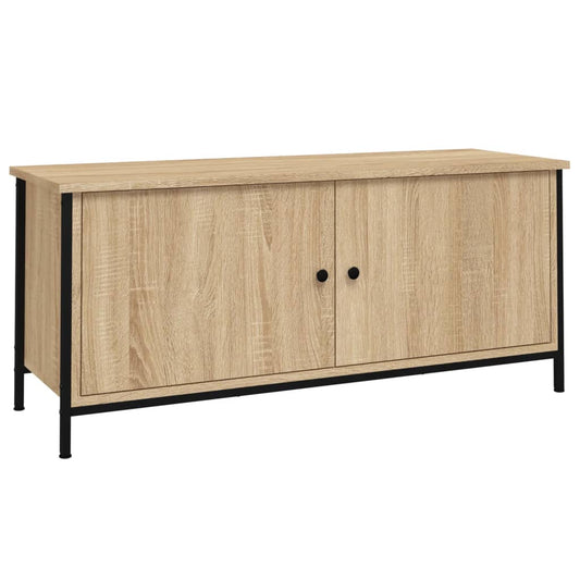 TV Cabinet with Doors Sonoma Oak 102x35x45 cm Engineered Wood TV Cabinet with Doors Sonoma Oak 102x35x45 cm Engineered Wood