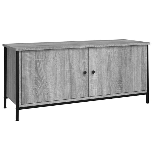 TV Cabinet with Doors Grey Sonoma 102x35x45 cm Engineered Wood TV Cabinet with Doors Grey Sonoma 102x35x45 cm Engineered Wood