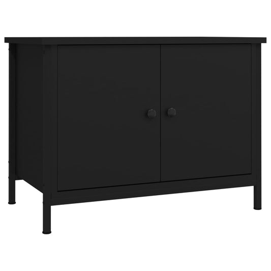 TV Cabinet with Doors Black 60x35x45 cm Engineered Wood TV Cabinet with Doors Black 60x35x45 cm Engineered Wood