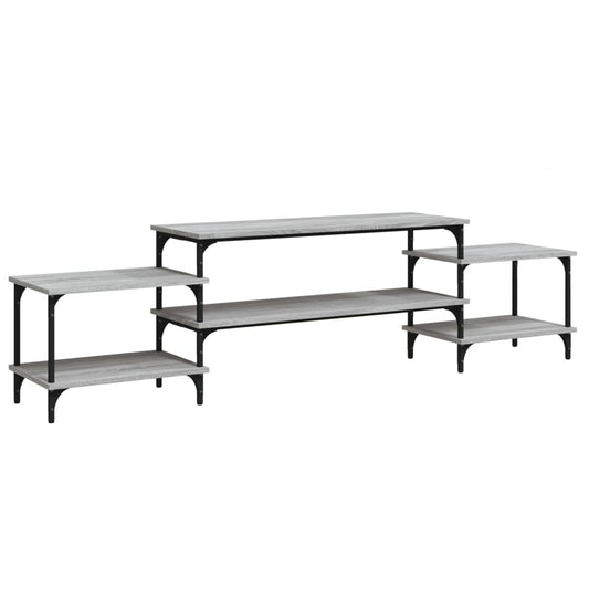 TV Cabinet Grey Sonoma 197x35x52 cm Engineered Wood TV Cabinet Grey Sonoma 197x35x52 cm Engineered Wood