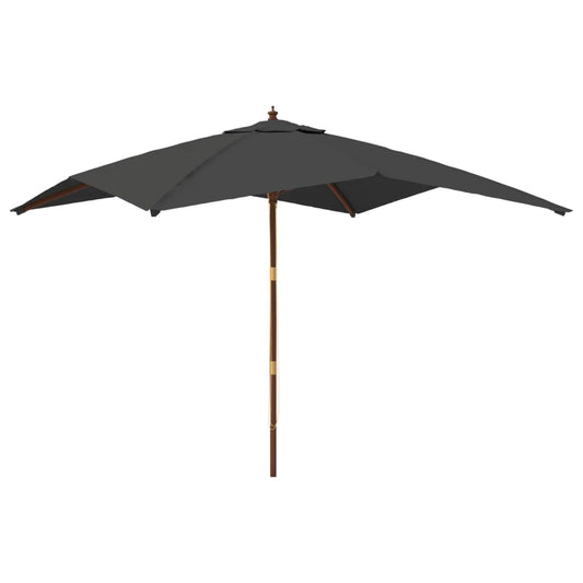 Garden Parasol | Anthracite | Polyester, Solid hardwood, Laminated bamboo Garden Parasol | Anthracite | Polyester, Solid hardwood, Laminated bamboo