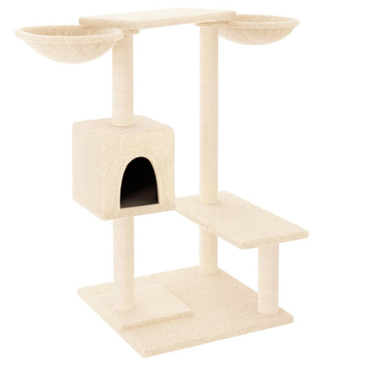 Cat Tree with Scratching Posts Cream 82 cm Cat Tree with Scratching Posts Cream 82 cm