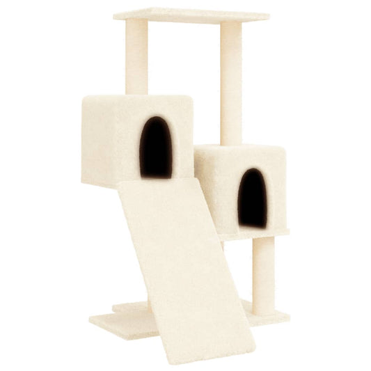 Cat Tree with Sisal Scratching Posts Cream 82 cm Cat Tree with Sisal Scratching Posts Cream 82 cm