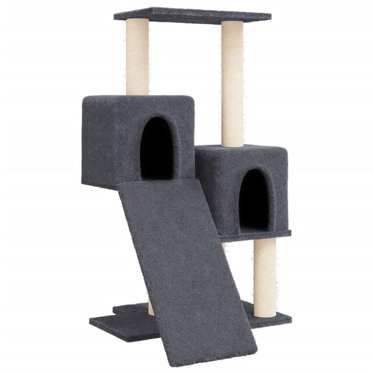 Cat Tree with Sisal Scratching Posts Dark Grey 82 cm Cat Tree with Sisal Scratching Posts Dark Grey 82 cm