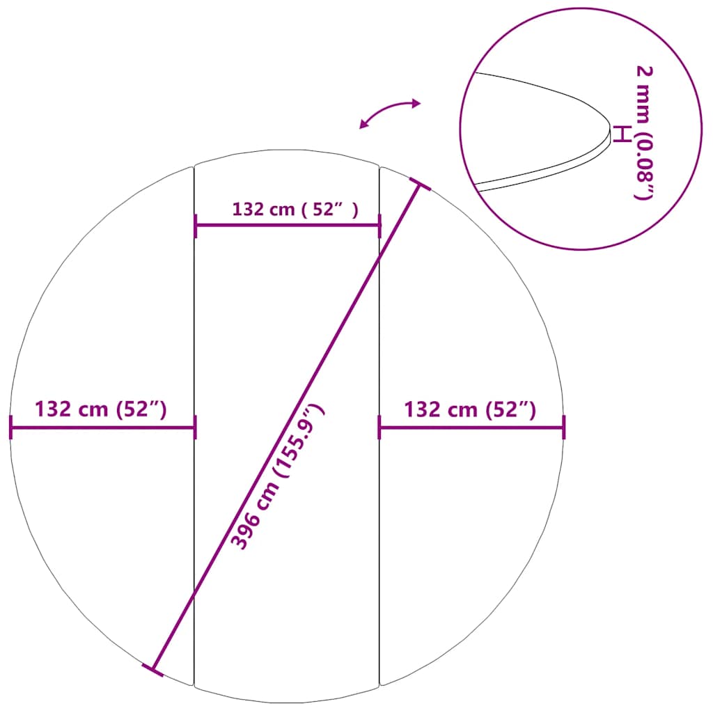 Pool Ground Cloth Light Grey Ø396 cm Polyester Geotextile