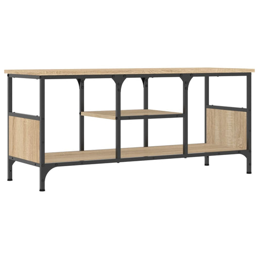 TV Cabinet Sonoma Oak 100x35x45 cm Engineered Wood&Iron TV Cabinet Sonoma Oak 100x35x45 cm Engineered Wood&Iron