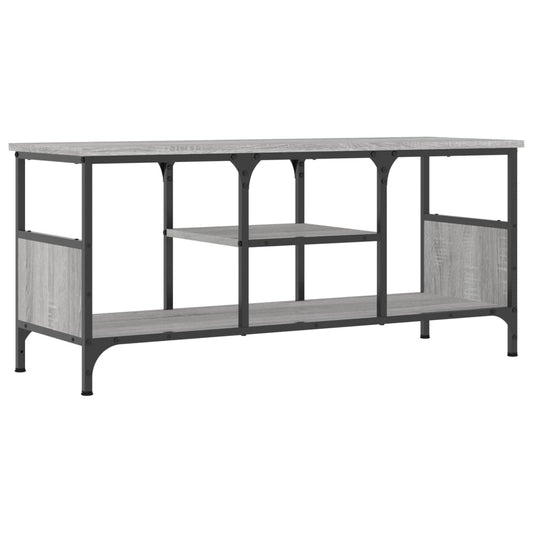 TV Cabinet Grey Sonoma 100x35x45 cm Engineered Wood&Iron TV Cabinet Grey Sonoma 100x35x45 cm Engineered Wood&Iron
