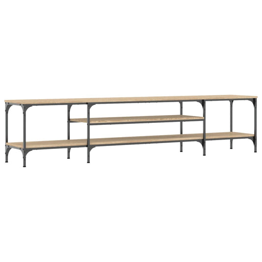TV Cabinet Sonoma Oak 201x35x45 cm Engineered Wood&Iron TV Cabinet Sonoma Oak 201x35x45 cm Engineered Wood&Iron