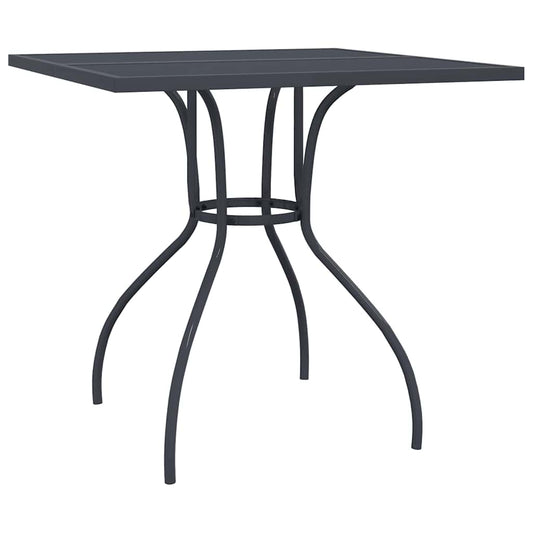Garden Table Anthracite 80x80x72.5 cm Steel Mesh Garden Table Anthracite 80x80x72.5 cm Steel Mesh