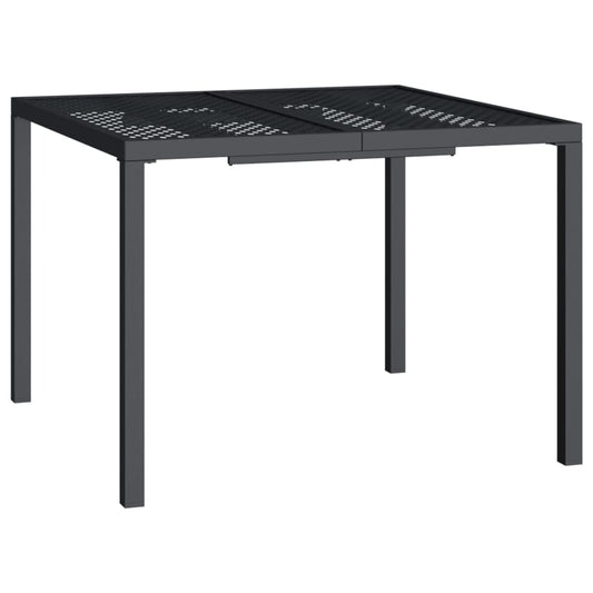 Garden Table Anthracite 100x100x72 cm Steel Garden Table Anthracite 100x100x72 cm Steel