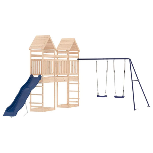 Outdoor Playset | Natural Wood | Solid Pine Wood | Large Outdoor Playset | Natural Wood | Solid Pine Wood | Large