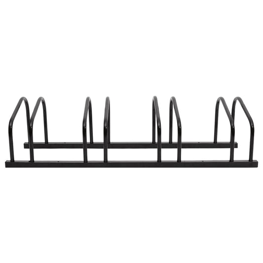 Bike Rack for 4 Bikes Black Steel Bike Rack for 4 Bikes Black Steel