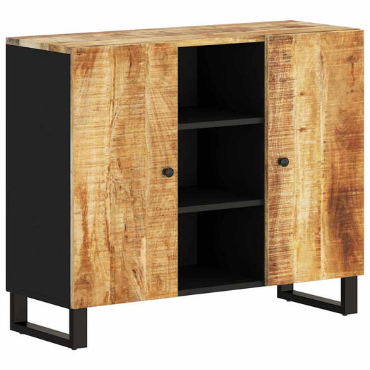 Sideboard with 2 Doors 90x33x75 cm Solid Wood Mango Sideboard with 2 Doors 90x33x75 cm Solid Wood Mango