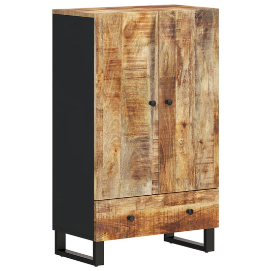 Highboard with Drawer 60x33x100 cm Solid Wood Mango&Iron Highboard with Drawer 60x33x100 cm Solid Wood Mango&Iron