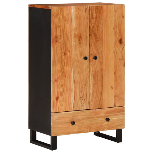 Highboard with Drawer 60x33x100 cm Solid Wood Acacia&Iron Highboard with Drawer 60x33x100 cm Solid Wood Acacia&Iron