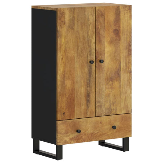 Highboard with Drawer 60x33x100 cm Solid Wood Mango&Iron Highboard with Drawer 60x33x100 cm Solid Wood Mango&Iron