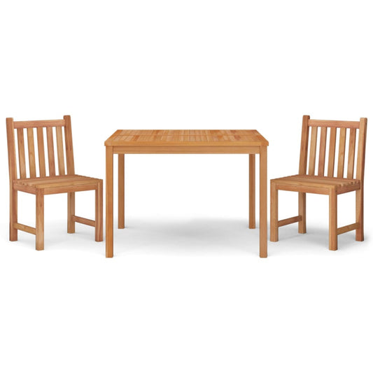 3 Piece Garden Dining Set Solid Wood Teak 3 Piece Garden Dining Set Solid Wood Teak