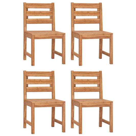 Garden Chairs 4 pcs Solid Wood Teak Garden Chairs 4 pcs Solid Wood Teak