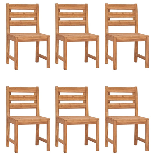 Garden Chairs 6 pcs Solid Wood Teak Garden Chairs 6 pcs Solid Wood Teak