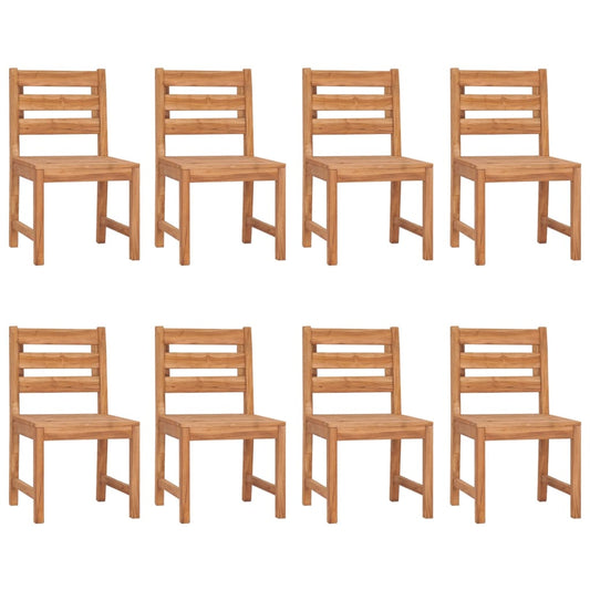 Garden Chairs 8 pcs Solid Wood Teak Garden Chairs 8 pcs Solid Wood Teak