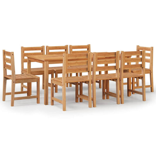9 Piece Garden Dining Set Solid Wood Teak 9 Piece Garden Dining Set Solid Wood Teak