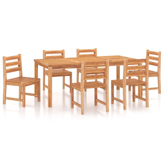 7 Piece Garden Dining Set Solid Wood Teak 7 Piece Garden Dining Set Solid Wood Teak