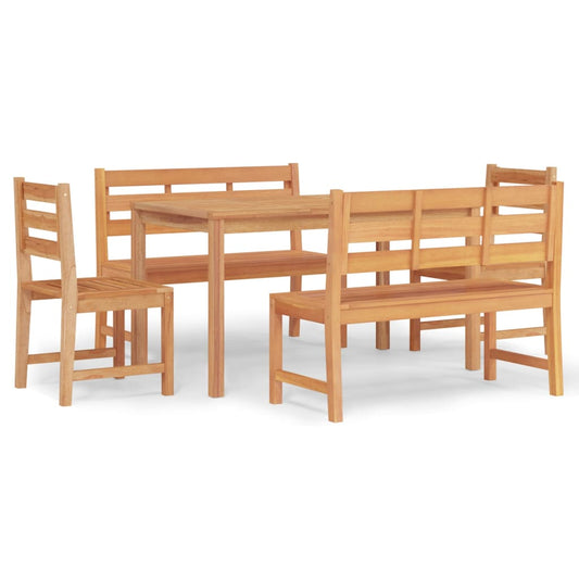 5 Piece Garden Dining Set Solid Wood Teak 5 Piece Garden Dining Set Solid Wood Teak
