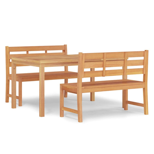 3 Piece Garden Dining Set Solid Wood Teak 3 Piece Garden Dining Set Solid Wood Teak