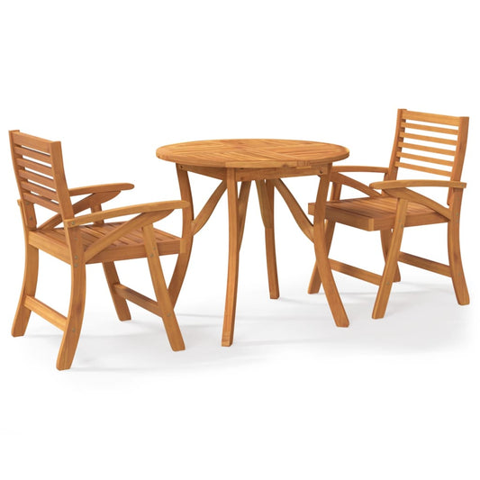 3 Piece Garden Dining Set Solid Wood Acacia 3 Piece Garden Dining Set Solid Wood Acacia