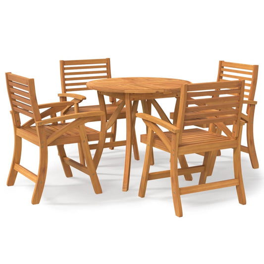 5 Piece Garden Dining Set Solid Wood Acacia 5 Piece Garden Dining Set Solid Wood Acacia