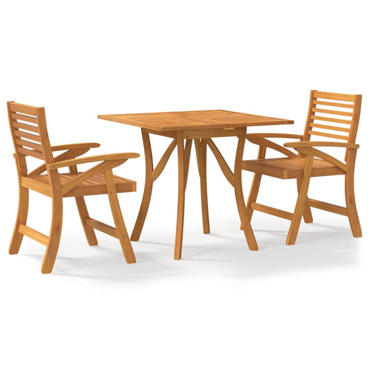 3 Piece Garden Dining Set Solid Wood Acacia 3 Piece Garden Dining Set Solid Wood Acacia