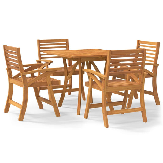 5 Piece Garden Dining Set Solid Wood Acacia 5 Piece Garden Dining Set Solid Wood Acacia