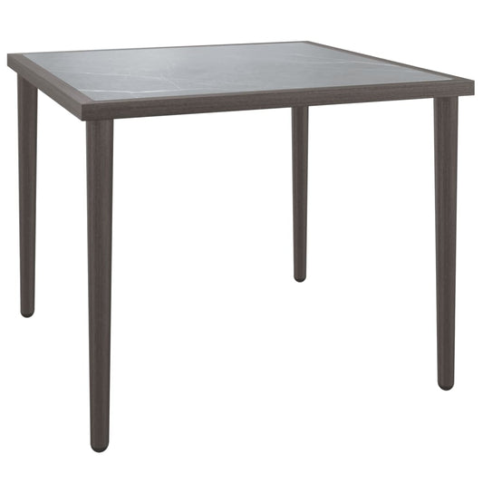 Garden Table Grey 48x48x37 cm Steel Garden Table Grey 48x48x37 cm Steel