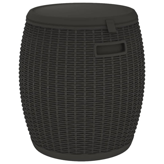 4-in-1 Garden Storage Box Black Polypropylene 4-in-1 Garden Storage Box Black Polypropylene