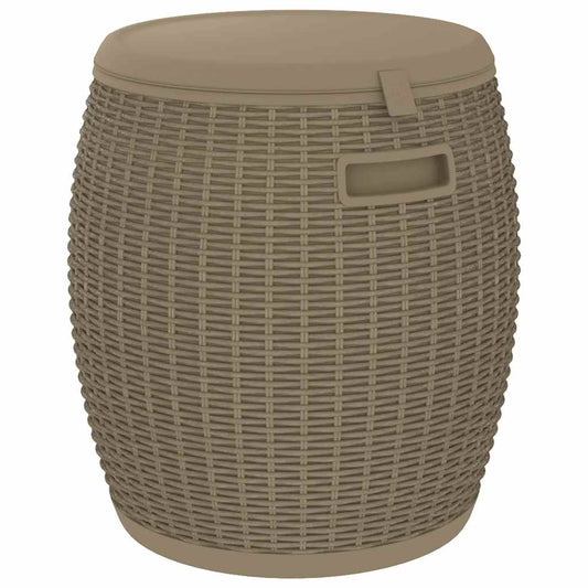 4-in-1 Garden Storage Box Light Brown Polypropylene 4-in-1 Garden Storage Box Light Brown Polypropylene