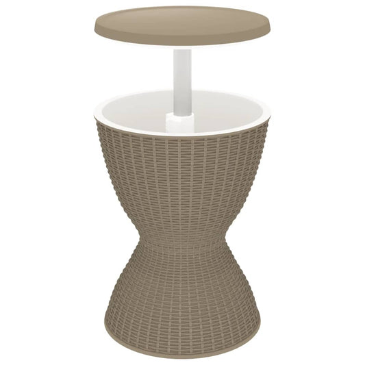3-in-1 Ice Cooler Table Light Brown Polypropylene 3-in-1 Ice Cooler Table Light Brown Polypropylene