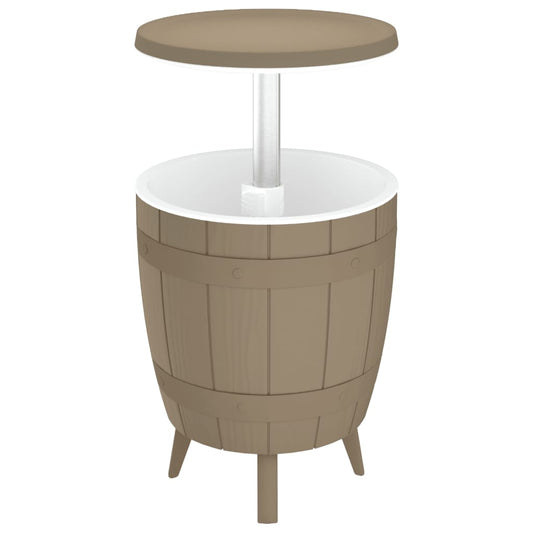 3-in-1 Ice Cooler Table Light Brown Polypropylene 3-in-1 Ice Cooler Table Light Brown Polypropylene