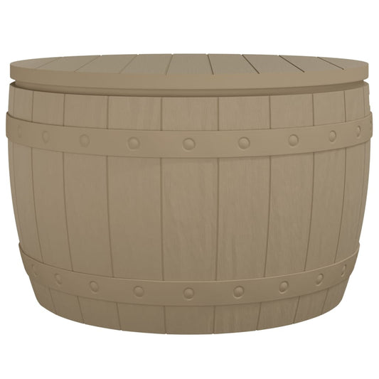 3-in-1 Garden Storage Box Light Brown Polypropylene 3-in-1 Garden Storage Box Light Brown Polypropylene