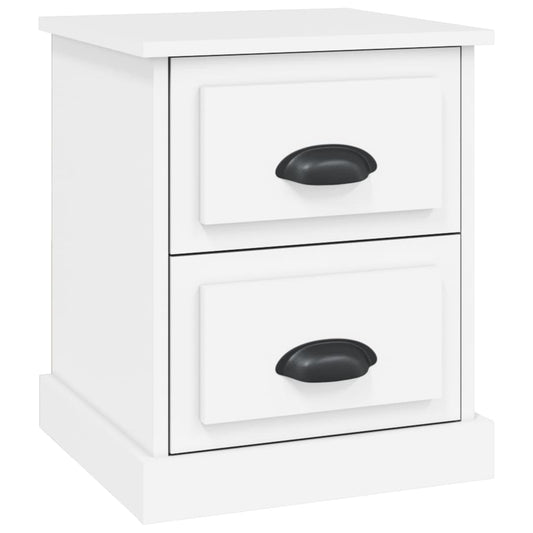 Bedside Cabinet White 39x39x47.5 cm Engineered Wood Bedside Cabinet White 39x39x47.5 cm Engineered Wood