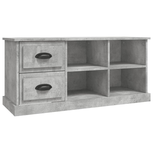 TV Cabinet Concrete Grey 102x35.5x47.5 cm Engineered Wood TV Cabinet Concrete Grey 102x35.5x47.5 cm Engineered Wood