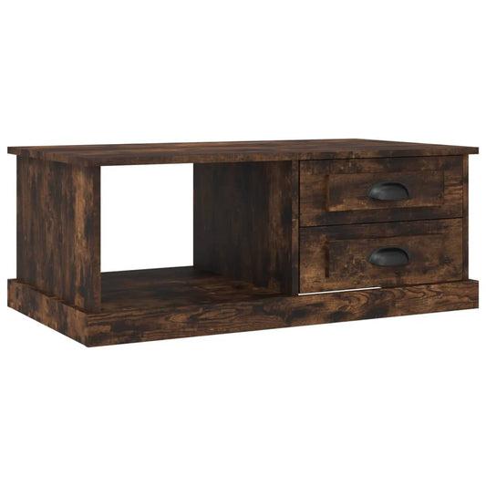 Coffee Table Smoked Oak 90x50x35 cm Engineered Wood Coffee Table Smoked Oak 90x50x35 cm Engineered Wood