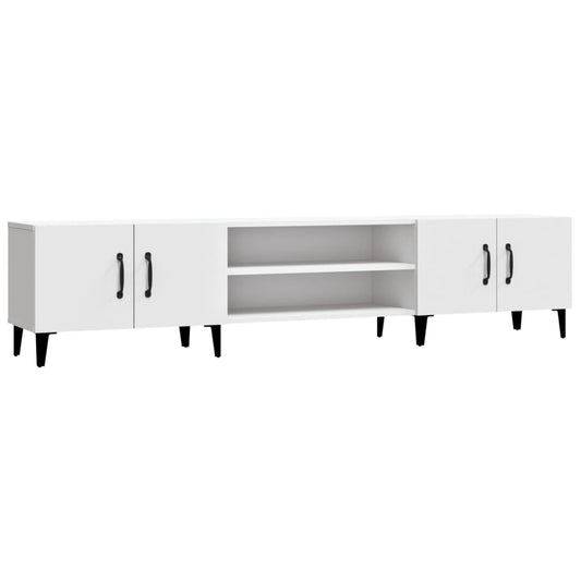 TV Cabinet White 180x31,5x40 cm Engineered Wood TV Cabinet White 180x31,5x40 cm Engineered Wood